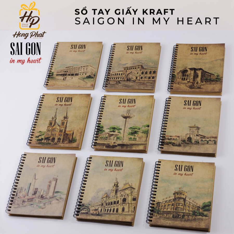 Sổ tay lò xo vintage Sai Gon in My Heart