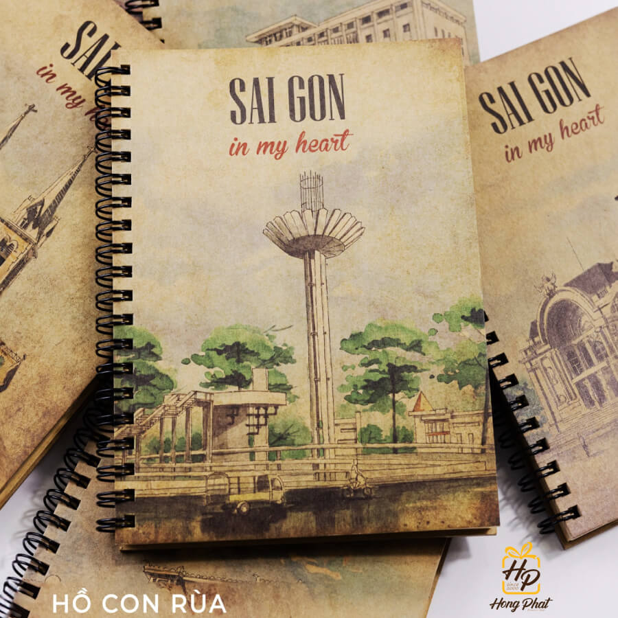 Biểu Tượng Hồ Con Rùa là một trong bộ sưu tập sổ tay lò xo vintage Sai Gon In My Heart